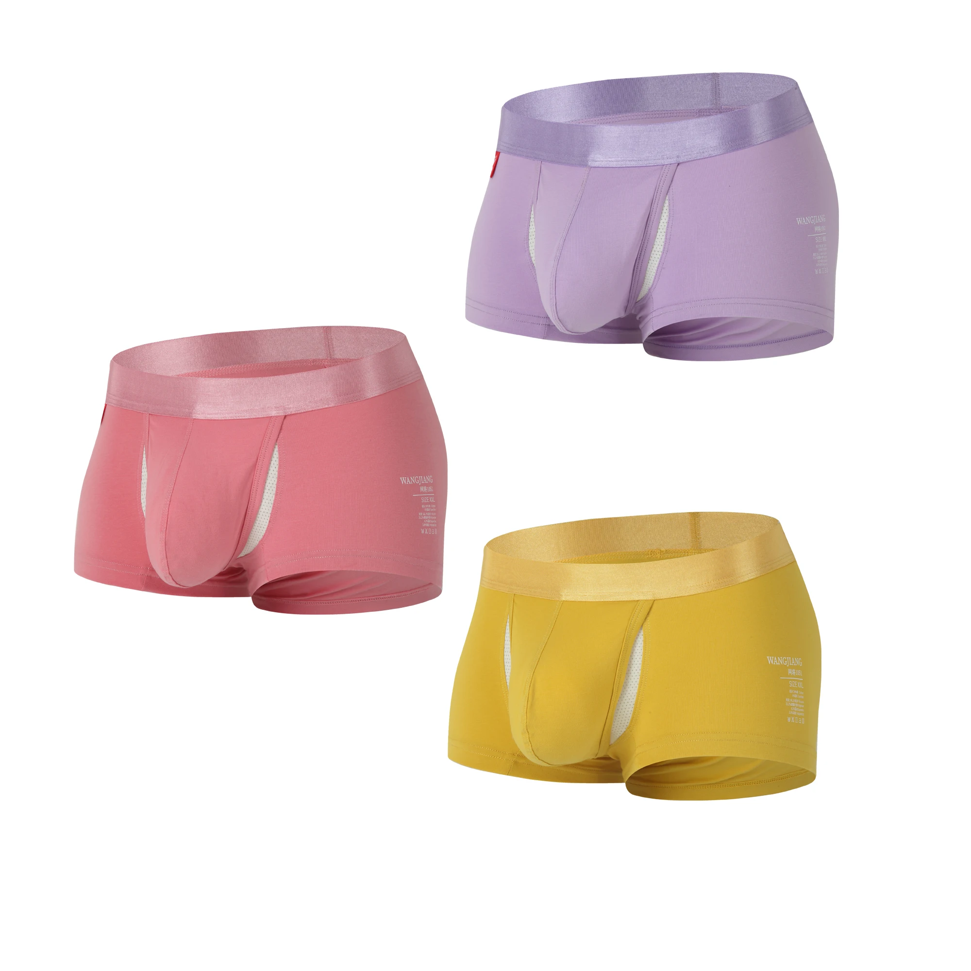 Vorne offen Unterwäsche Männer Baumwolle Sexy Herren Boxershorts Höschen Atmungsaktive Beutel Ausbuchtung Unterhose Männlich