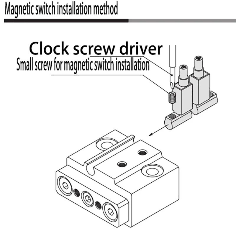 Pneumatic small three-axis cylinder three-rod micro cylinder with guide rod MGJ6-5 MGJ6-10 MGJ6-15 20 MGJ10-5 MGJ10-10 15 20 25