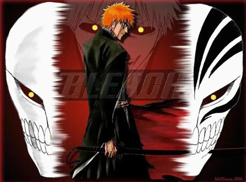 Tod Ichigo Kurosaki Bleich maske Japan Sensenmann Maske Anime Maskerade Cosplay Halloween Masken Kurosaki Ichigo Blind Masque – Detail 11