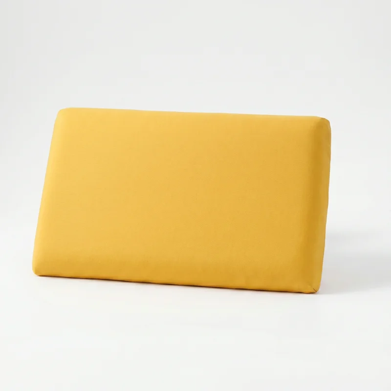 2Pcs Pillowcase Set Solid Yellow Envelope Pillow Covers Soft Breathable Dorm Home Bedding Pillow Protector Washable Bedroom
