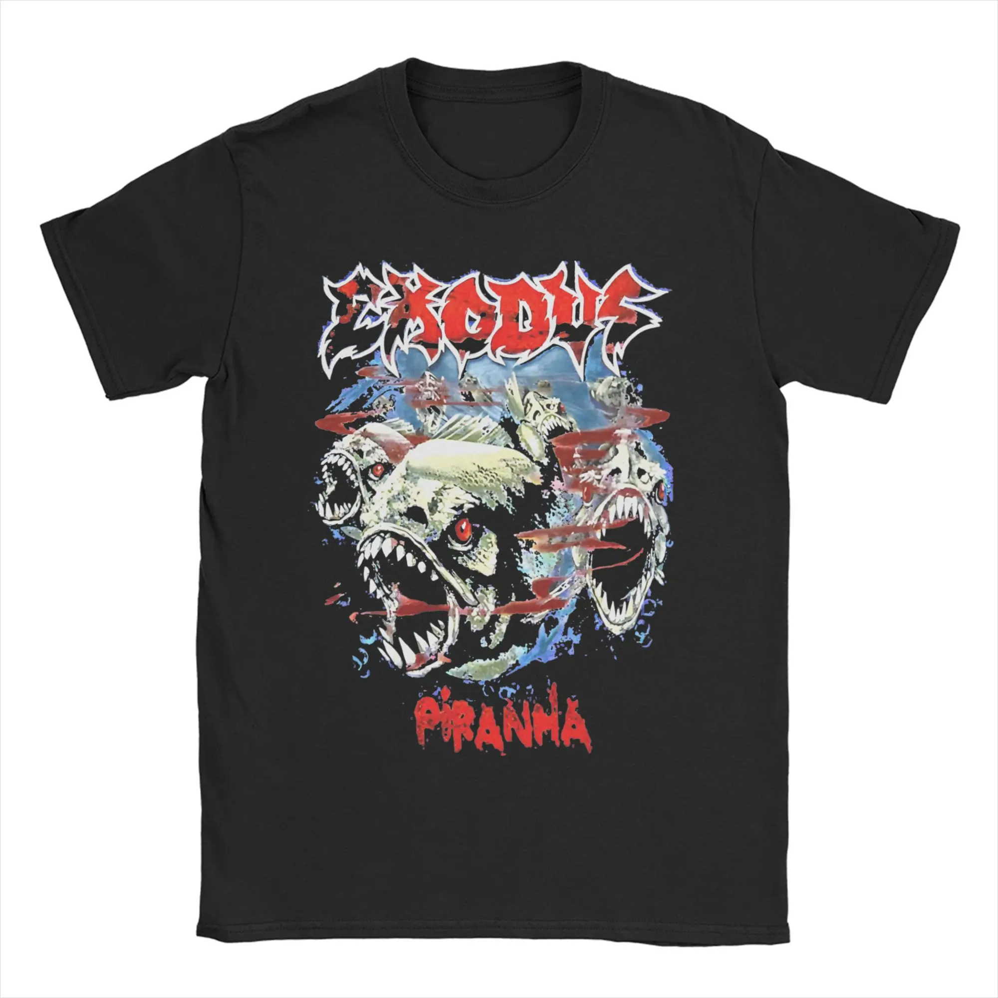 Men Women T-Shirt Exodus Metal Band Bonded By Blood Funny Pure Cotton Tees Short Sleeve  T Shirt Round Neck Clothes 4XL 5XL