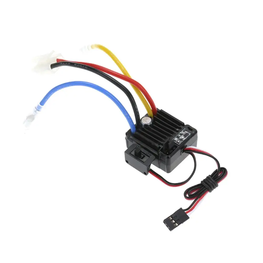 Quicrun 1060 60a esc em dois sentidos escovado à prova dtwo água com freio compatível para scx10 controle remoto carro de escalada