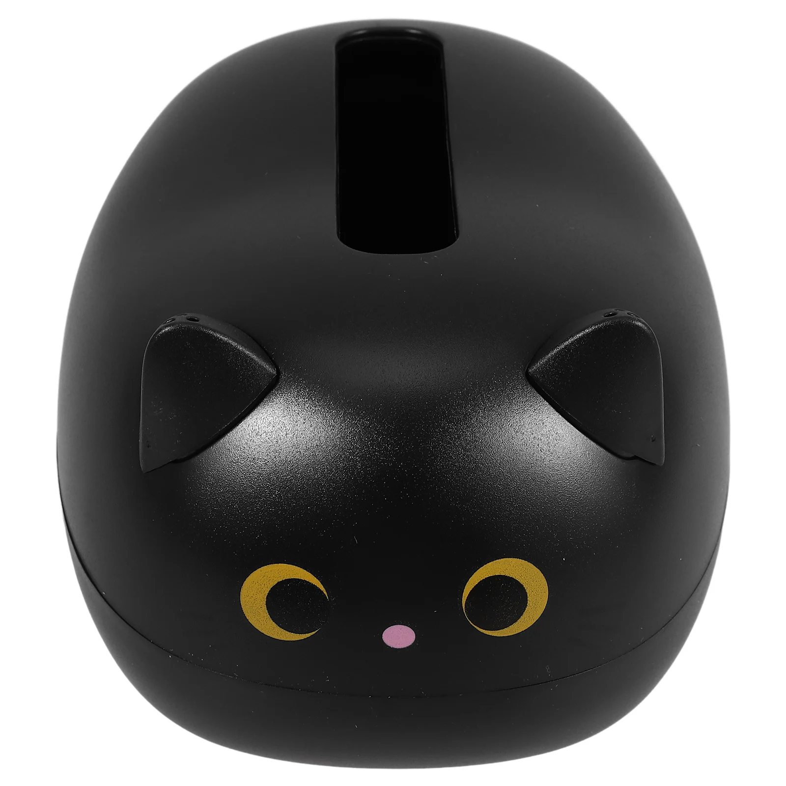 

Cute Cat Shaped Tissue Box Holder Decorative Napkin Container Black ABS Tabletop Tissue Dispenser Design for Home
