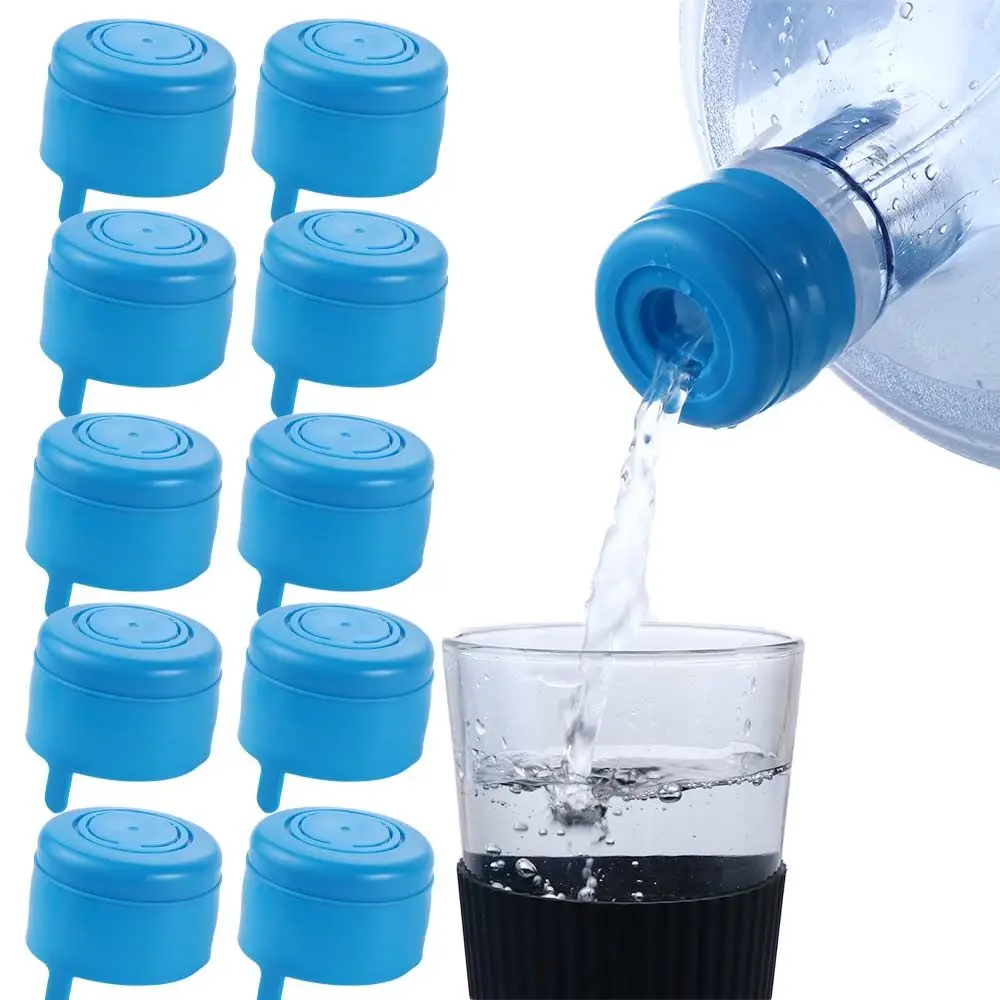 10Pcs 3 Gallon 5 Gallon Reusable Replacemet Water Bottle Snap On Lids Non Spill Caps Anti Splash Peel Off Tops