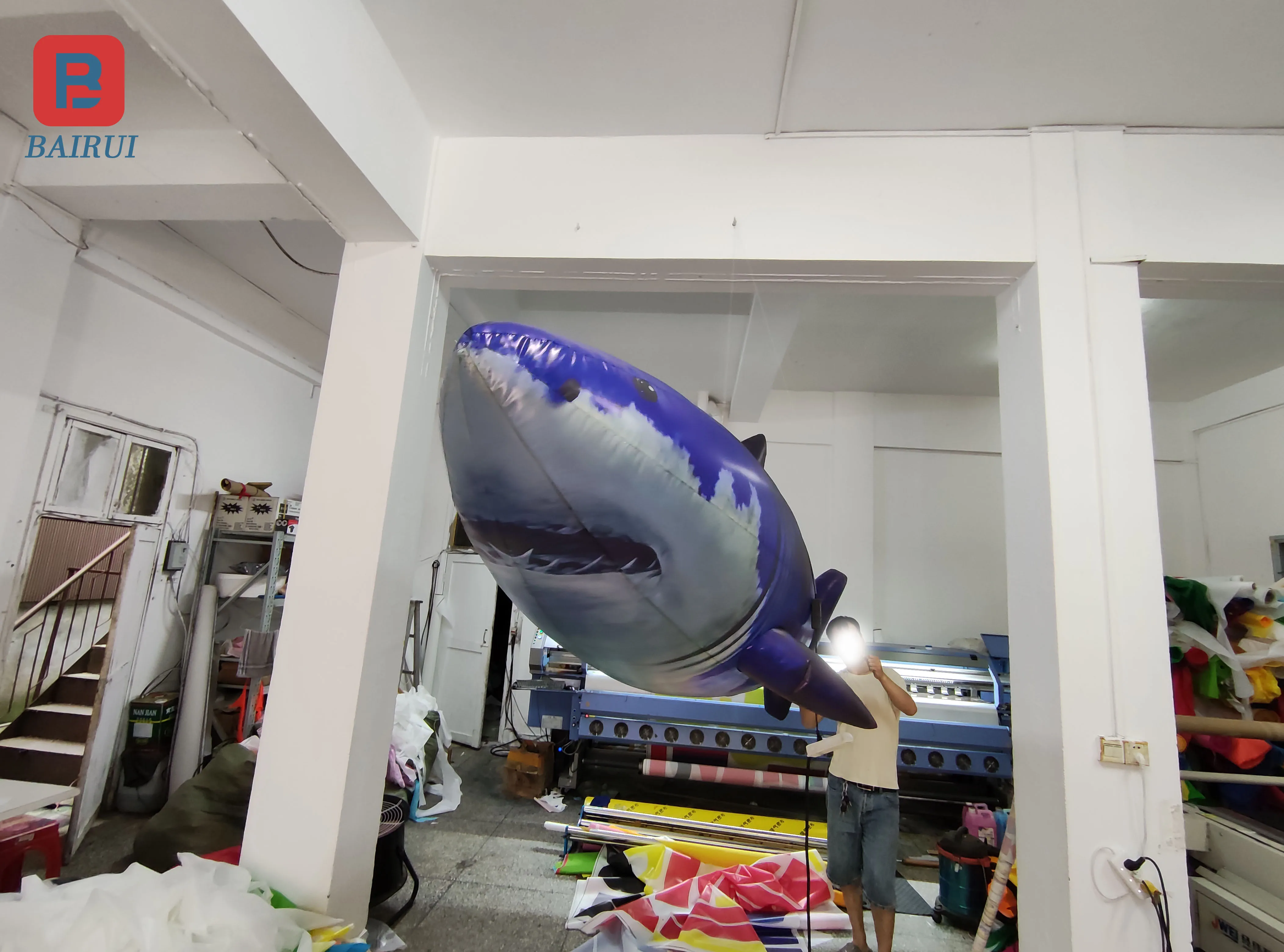 Inflatable cartoon Shark Air Model Plaza Ocean world bar theme activities atmosphere decoration props model