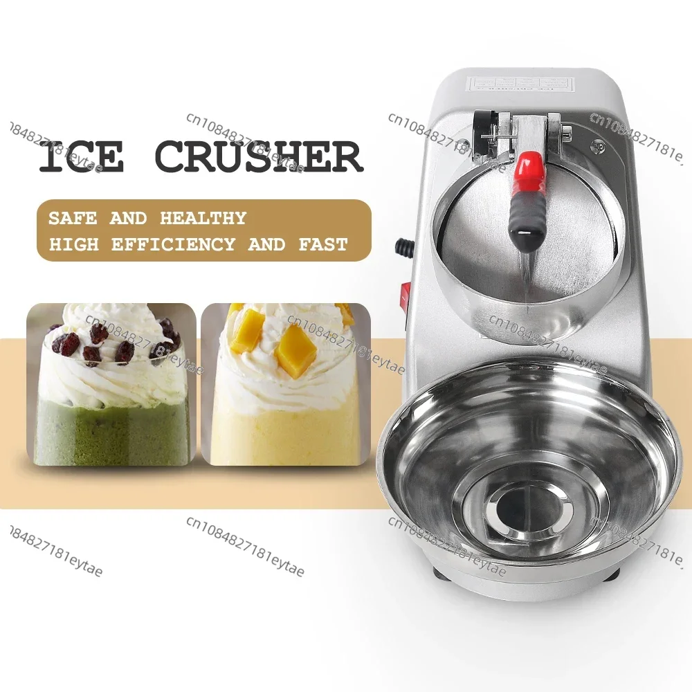 Commercial Electric Ice Crusher Ice Shaver Chopper Commercial DIY Ice Cream Maker for Coffee Shop Hotel