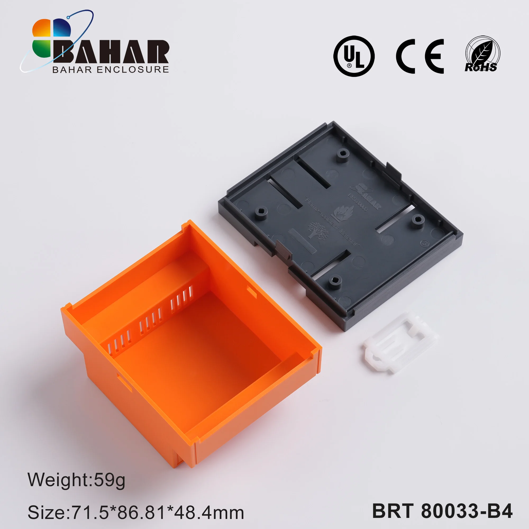 Power Electronic Components Housing Industrial Control Box DIN Rail Enclosure PLC Control Box BAHAR ENCLOSURE BRT 80033