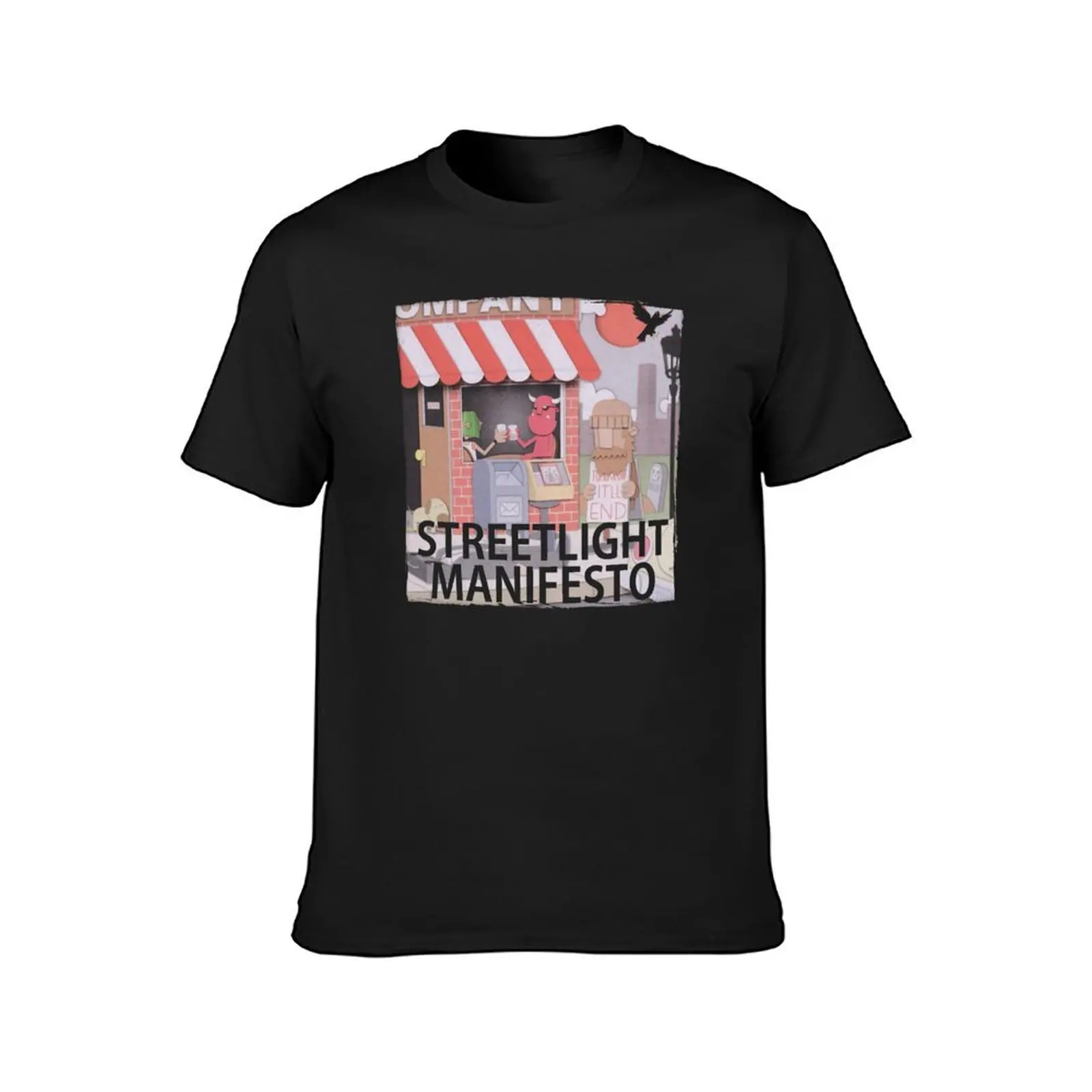 STREETLIGHT MANIFESTO BAND T-Shirt korean fashion quick drying plain white t shirts men