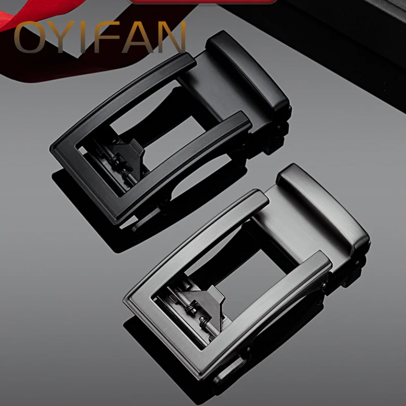 Men's Leather Belt Buckle 3.5cm Adapts to belts 3.3-3.5cm wide High quality alloy material Automatic ratchet belt buckle