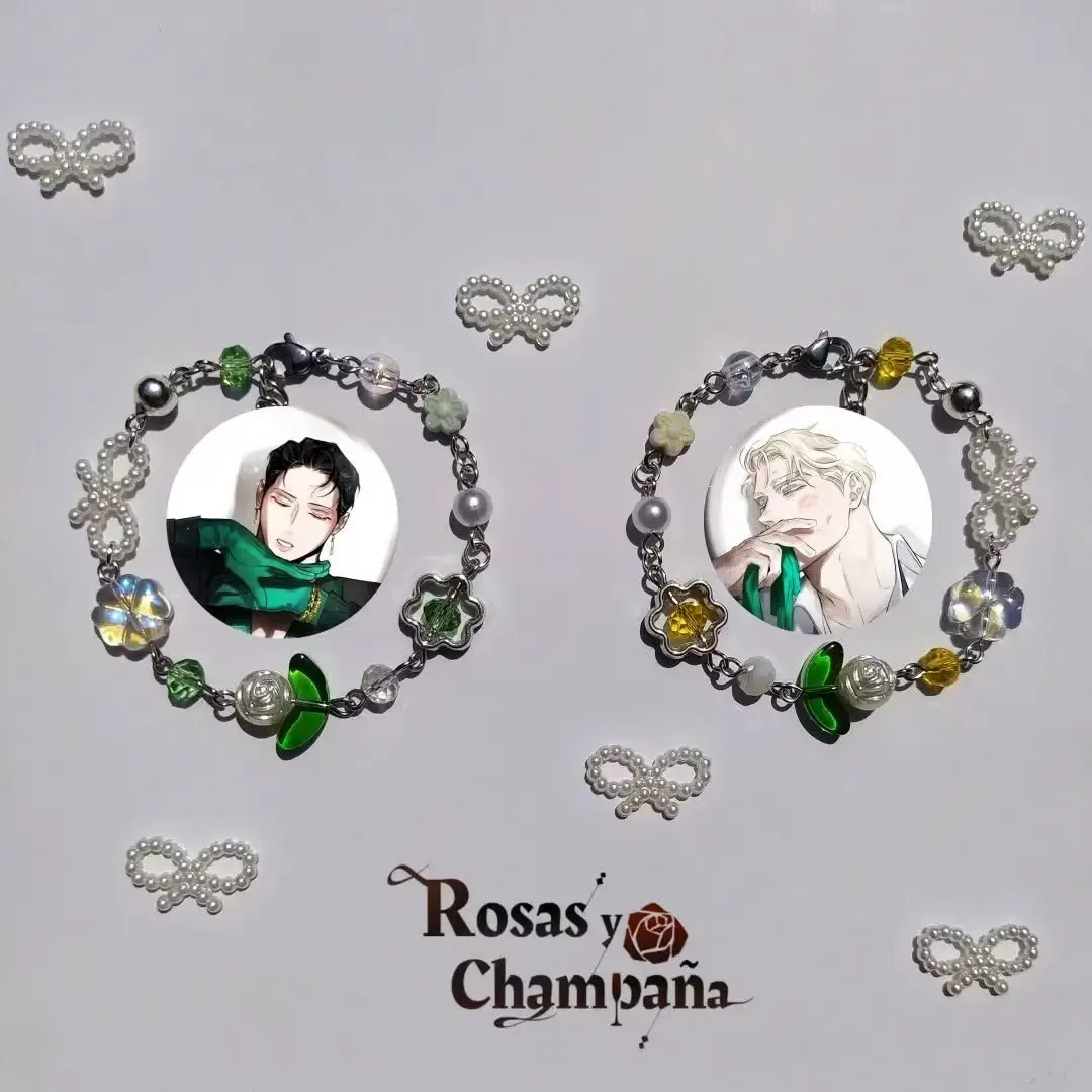 Bracelet inspired by roses and champagne  Caesar