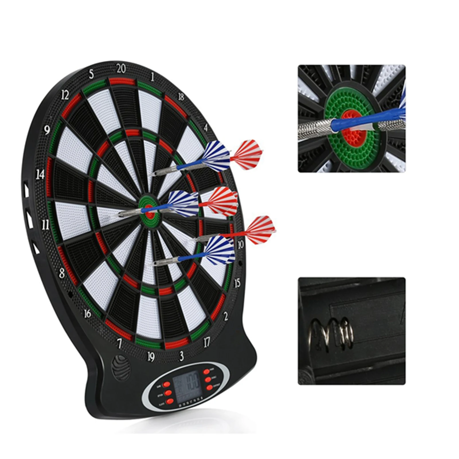 

1pc Professional Electronic Hanging Dartboard Dart Target Games LCD Scoring Indicator Dart Game with 6pcs Darts