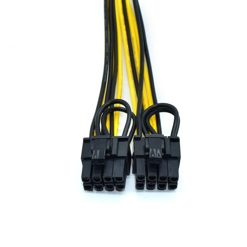 Cable de alimentación Cable Dual 8 pines PCI Express a 2 X PCIE 8 (6 + 2) pines placa base tarjeta de vídeo gráfica PCI GPU VGA Splitter Hub