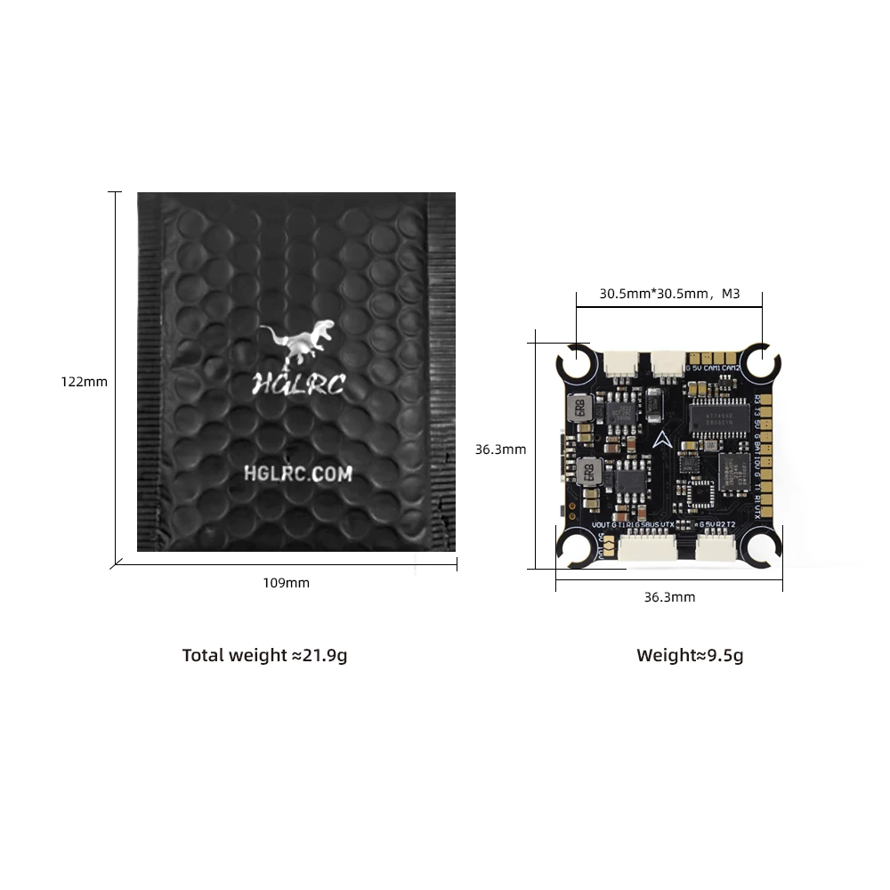 HGLRC F405 8S V1 Flight Controller for FPV Racing Freestyle Drones Accessories RC