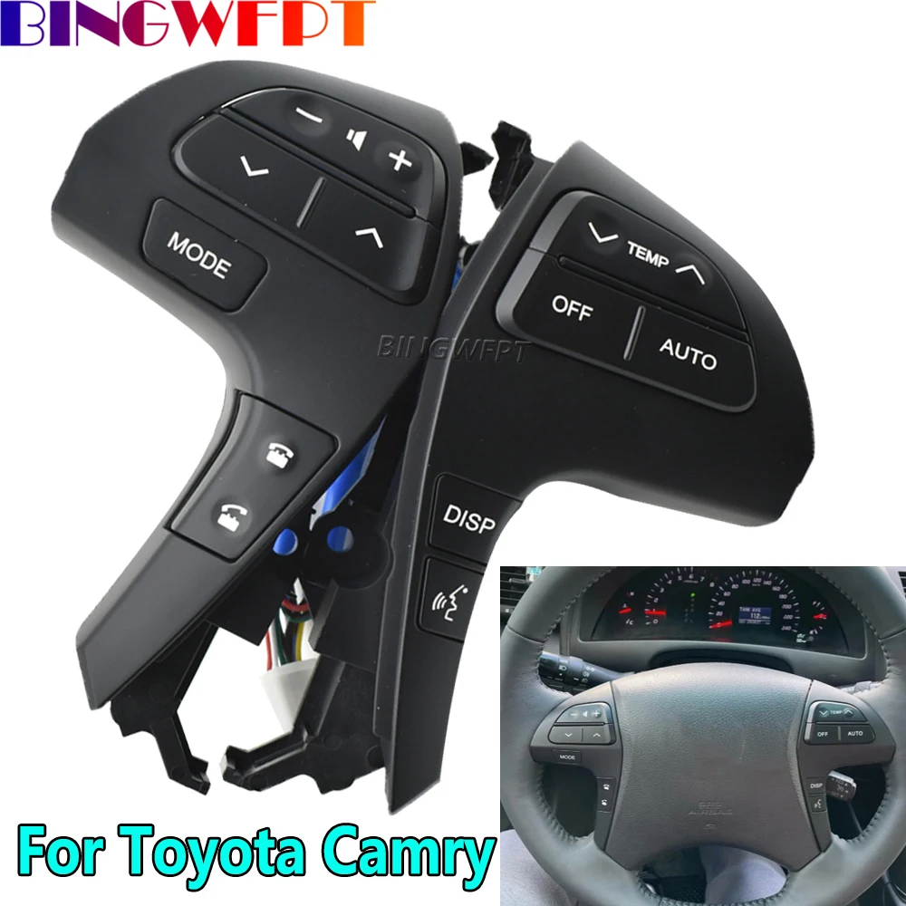 

84250-06180 Steering Wheel Button For Toyota Camry Hilux Highlander Innova Premio Motors Multimedia Control Button Switch