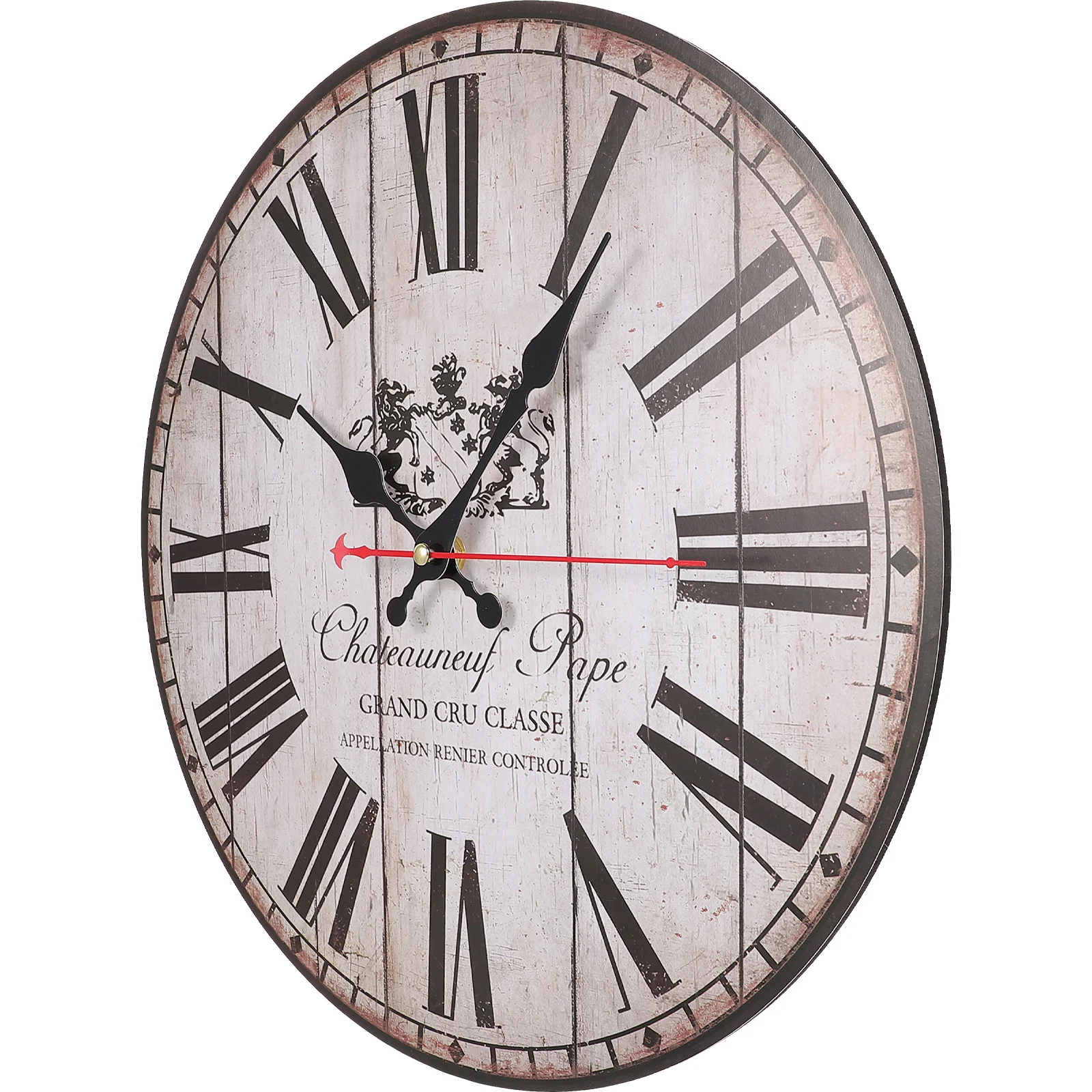 

Wall Clock Silent Mute Home Decor Living Room Clock Hanging Decor Modern Frameless Circular Wood