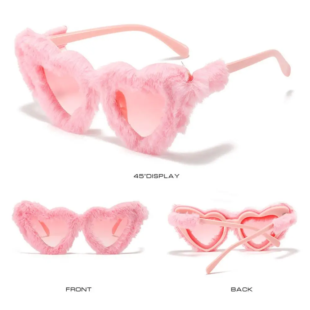 Accessories Clout Goggle Love Heart Sunglasses Women Eyewear  Decor Sunglasses Heart-Shaped Sunglasses Ladies Shades view 2