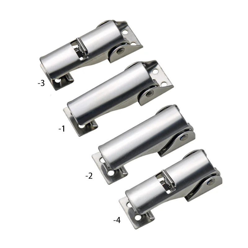 2pcs Adjustable Concealed Toggle Lock Made Of 304 Stainless Steel Suitable For Industrial Equipment Cabinet Accessories