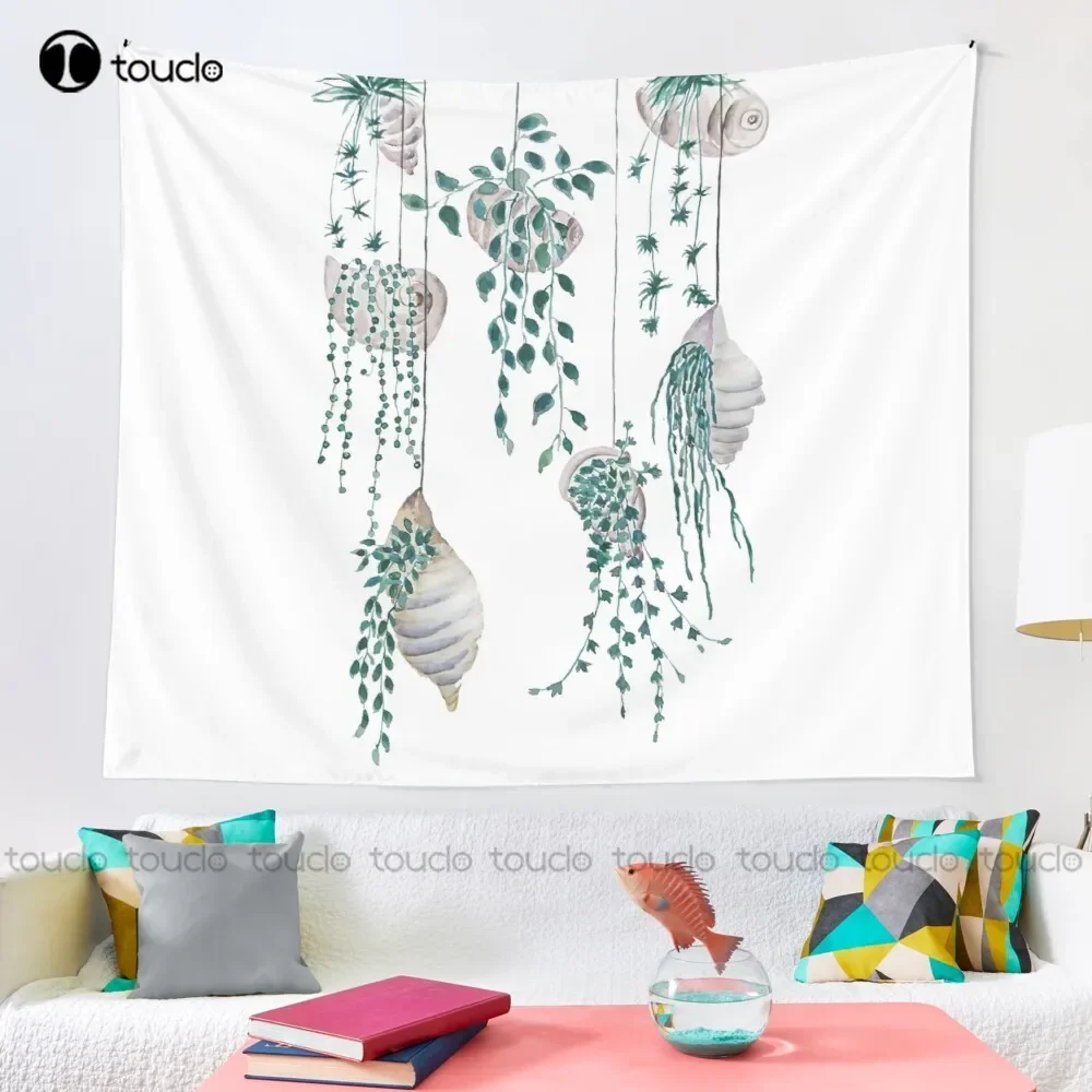 Hanging Plants In Seashells  Tapestry Nice Tapestry Tapestry Wall Hanging For Living Room Bedroom Dorm Room Home Decor