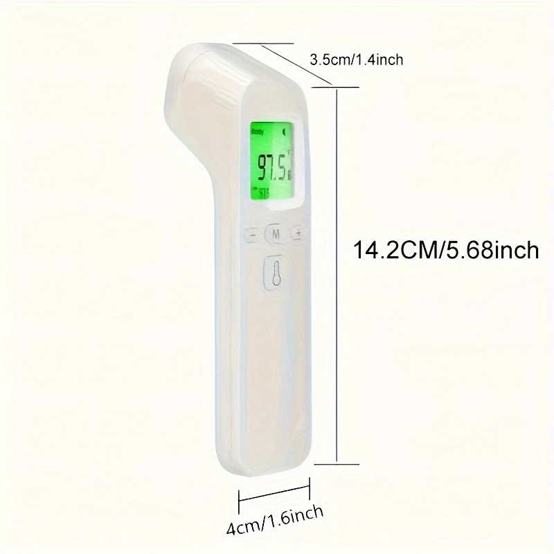 Forehead Infrared Thermometer with Backlit Display