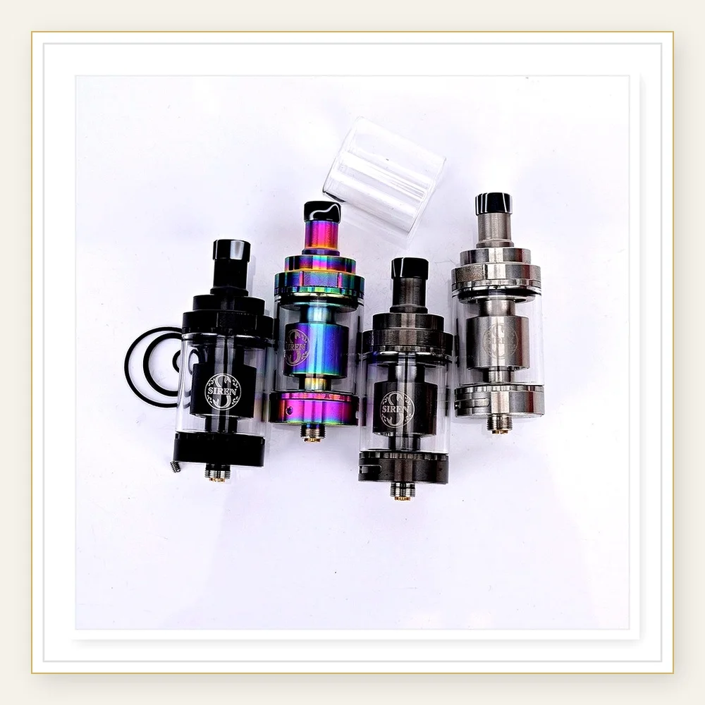 Siren V2 GTA 24mm MTL RTA Rebuildable Atomizer for Single Coil Vaping Tank