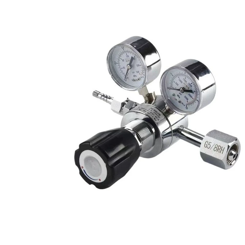 Double Stage Pressure Reducer Pure Copper Nitrogen Pressure Reducing Valve Helium Air Argon Carbon Dioxide Hydrogen Pressure
