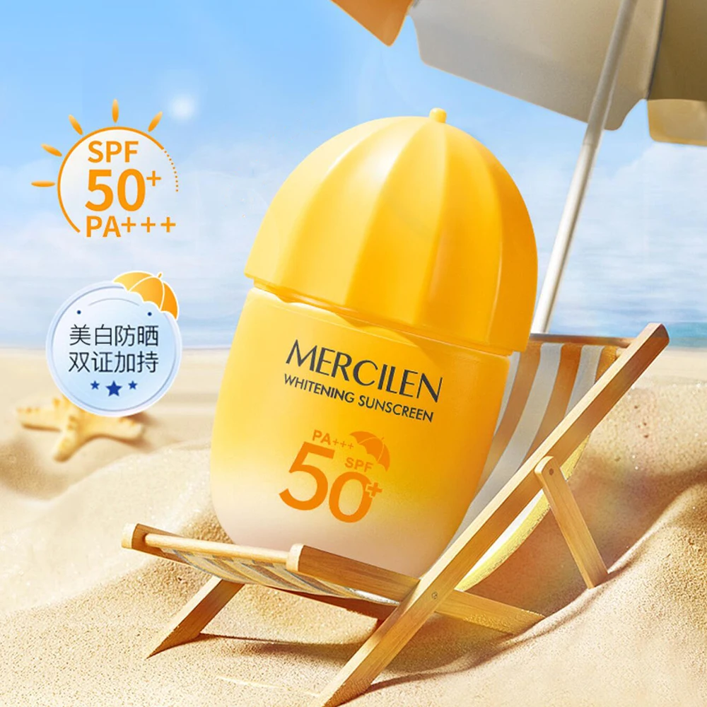 30g Brighten Sunscreen Face Care Lotion Oil Control Sunscreen SPF50+ Moisturizing Face Concealer BB Cream Base Makeup Skincare