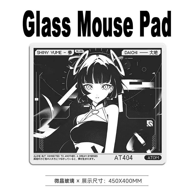 

Skypad SORA Стеклянный игровой коврик для мыши YUME Гладкая матовая поверхность Настольный коврик Закаленное обновление FPS Офисные игровые аксессуары на заказ