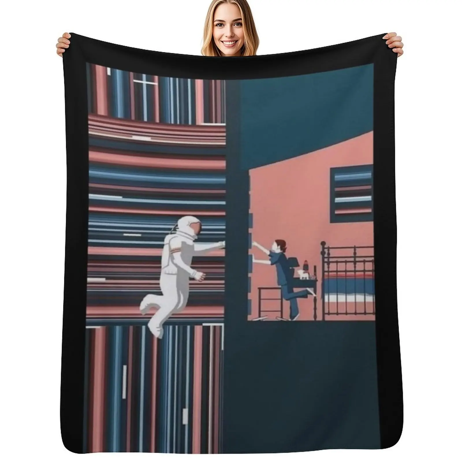 Interstellar Tesseract Classic Throw Blanket Plush Fuzzy Cozy Blanket for Couch Sofa