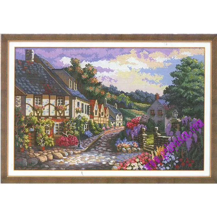 

Handmade cross stitch finished dreamy home, dreamy cabin, Giri Home, living room, bedroom, small decorative hanging painting