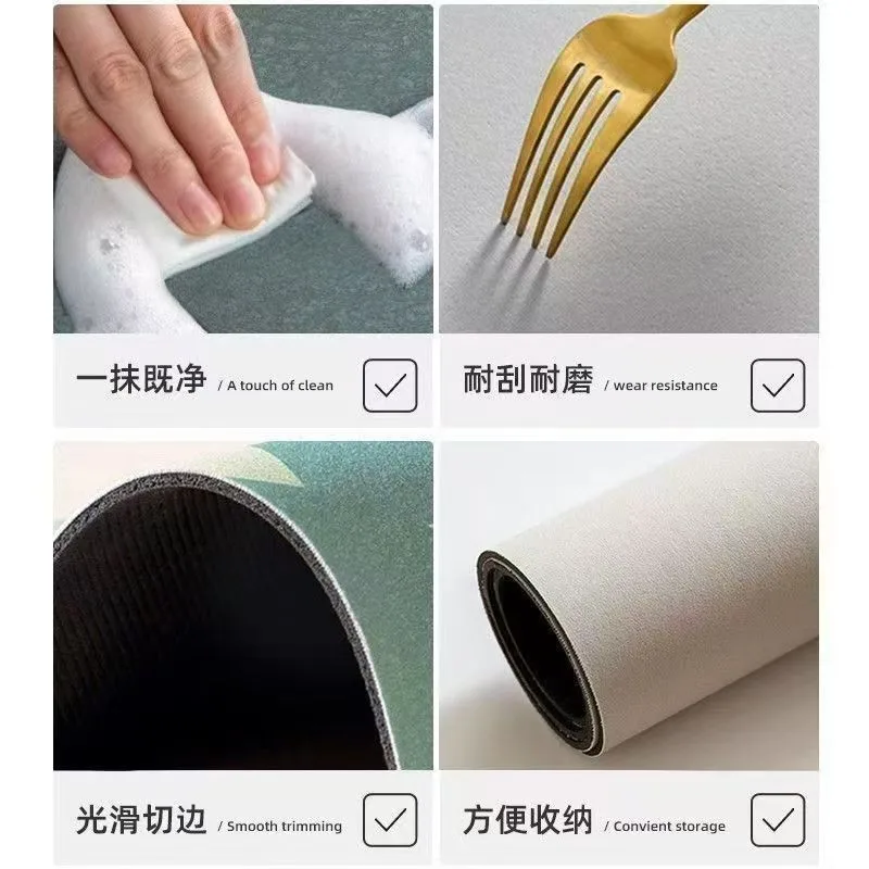 New Absorbent Table Mat 50 Cm Twelve Zodiac Oilproof Altar Desk Protector Pad