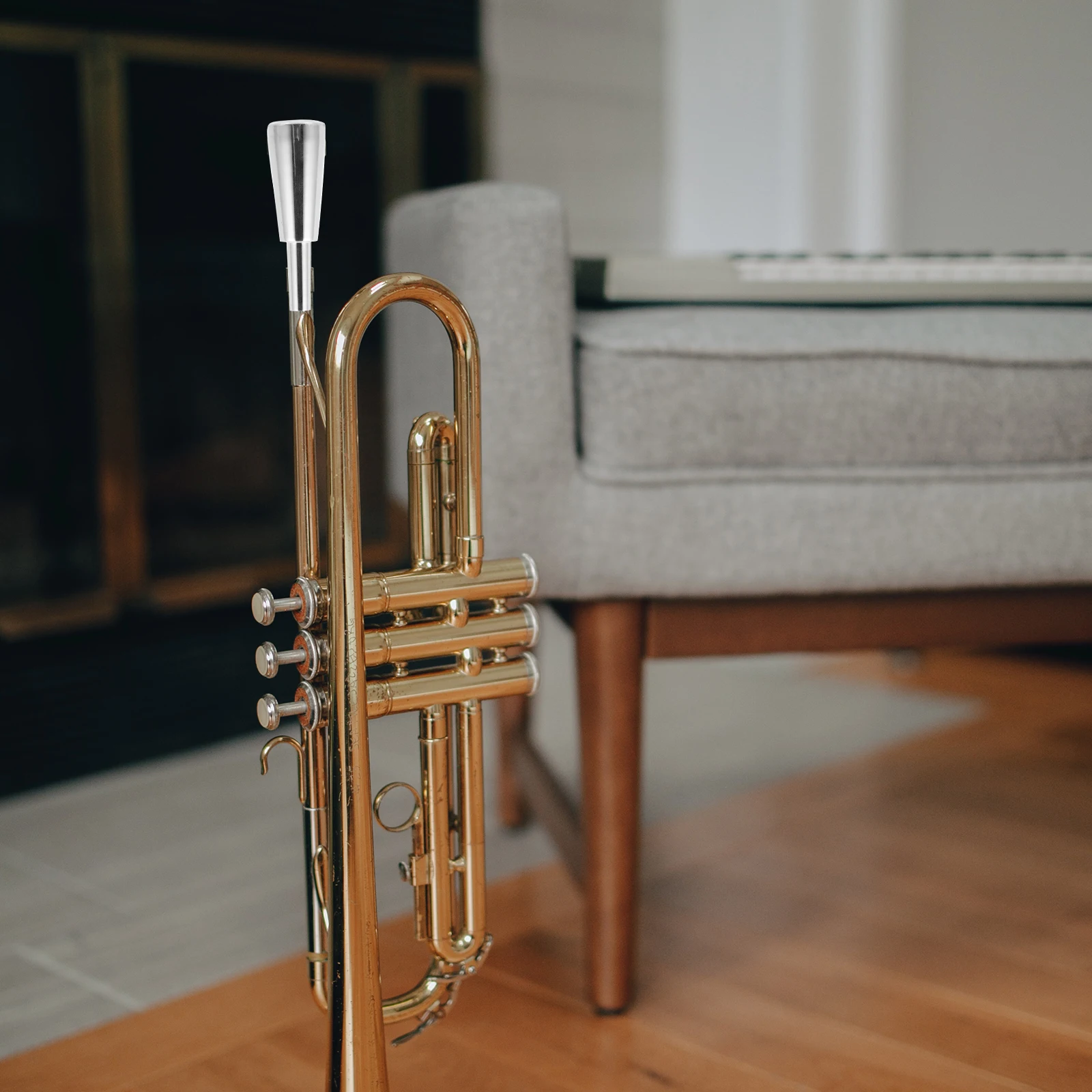 

3c Professional Trumpet Mouthpiece Durable Heavy-Duty Premium Material for Replacement and Practice Elegant Rich Sound