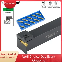 1PC MGEVR2020/2525-3 -1.5/2/2.5/3.4 Grooving Tool Holder MGMN Carbide Insert MGEVR/L Straight Shank External Turning Tool