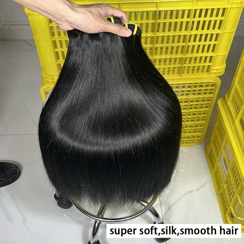 

30-дюймовые необработанные вьетнамские пучки человеческих волос, бразильские необработанные пучки волос, прямые костяные 100% необработанные наращивание натуральных волос