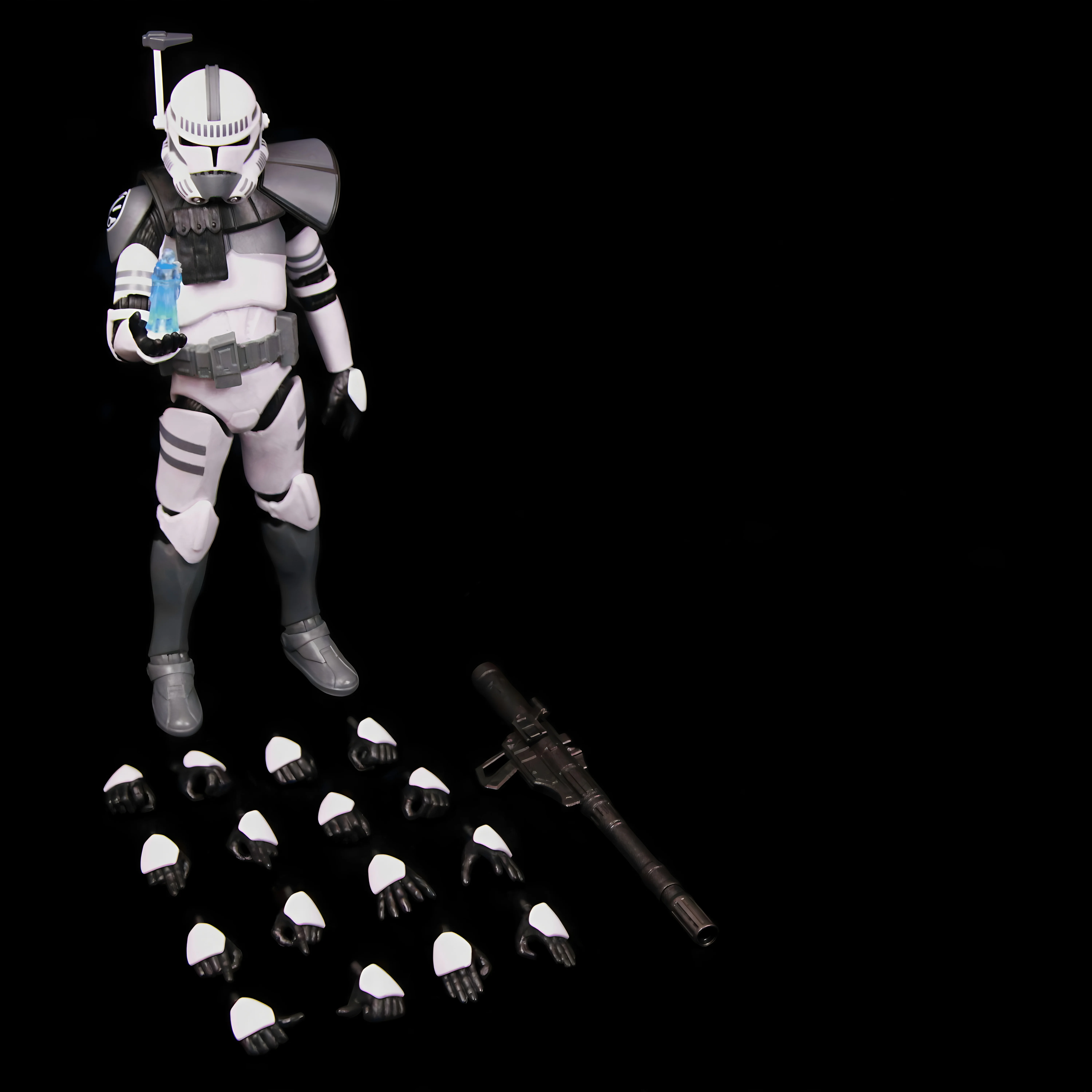 New Body(JOV3.0) - Star Wars 104th Trooper Wolf Pack Boost Sinker Comet Kamino ARC Trooper Grey Team 6" Action Figure Clone Toys image 3