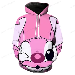 New 2024 hoodies Cartoon Stitch Hoodie Women's Loose Casual Versatile Cartoon Top Hoodie Coat Simple Fashion Cute Women's Hoodie