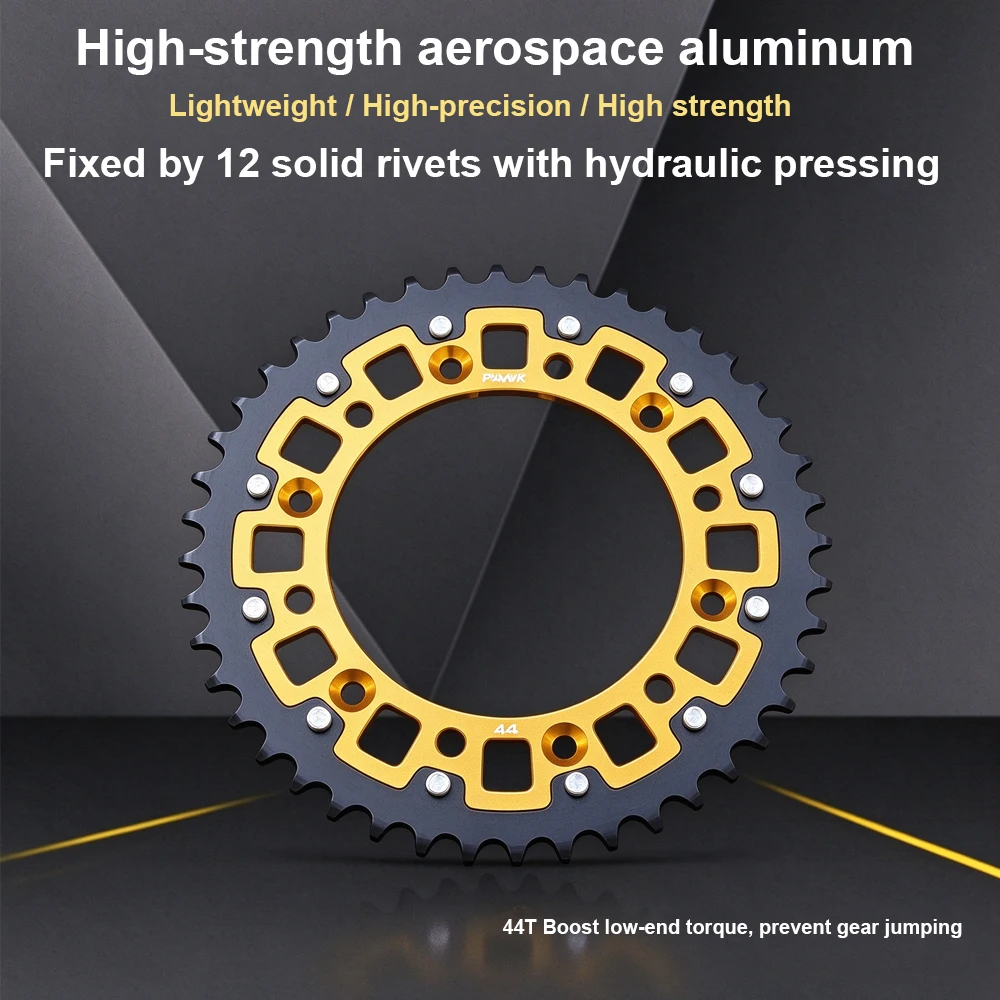 CNC Aluminum Steel 520 Rear Sprocket High Torque Upgrade For CFMOTO 800MT Sprocket Mod Parts Front 16T Rear 44 45 48T Sprocket