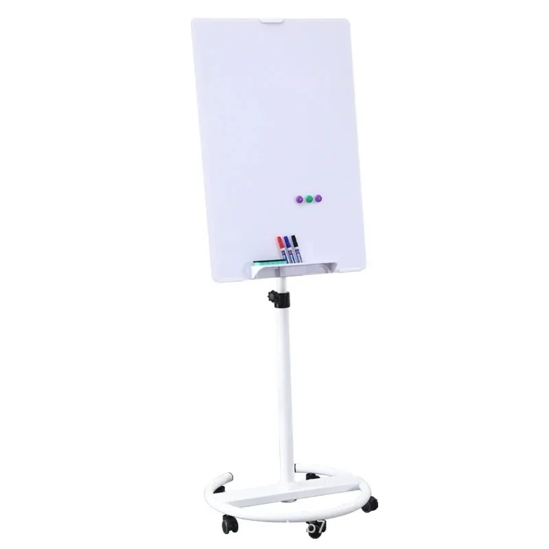 Tempered glass whiteboard disc bracket mobile office training writing board home