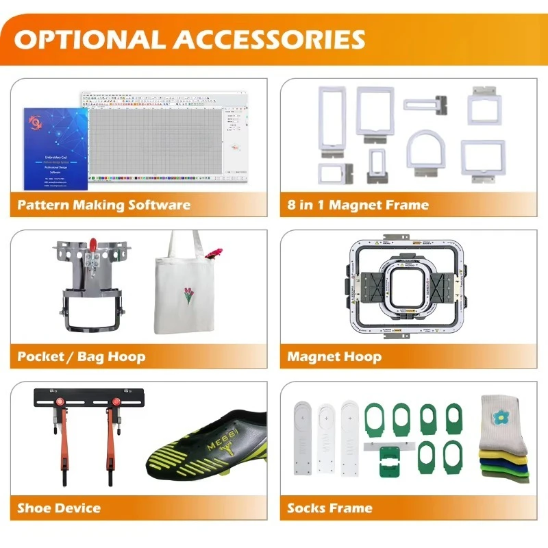 High Quality Computerized Flat/Shirts Embroidery Machine for Sale Stickmaschine