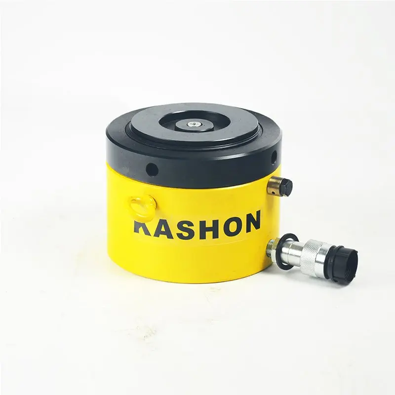 CLP-602 أسطوانة هيدروليكية تلسكوبية منخفضة الارتفاع 60 طن 50 مم مع صامولة