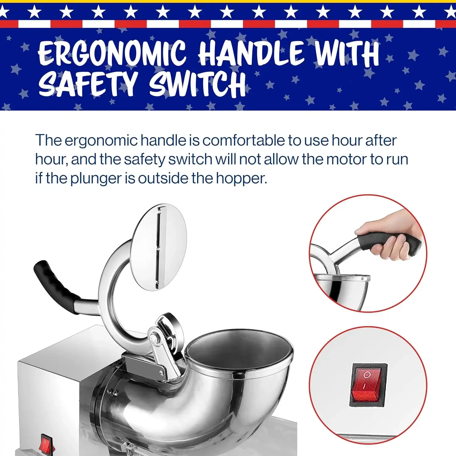 ماكينة صنع مخروط الثلج على شكل فشار شمالي رائع من الأكريليك ما يطحن ما يصل إلى 500 رطل من الجليد في الساعة للحفلات، #3