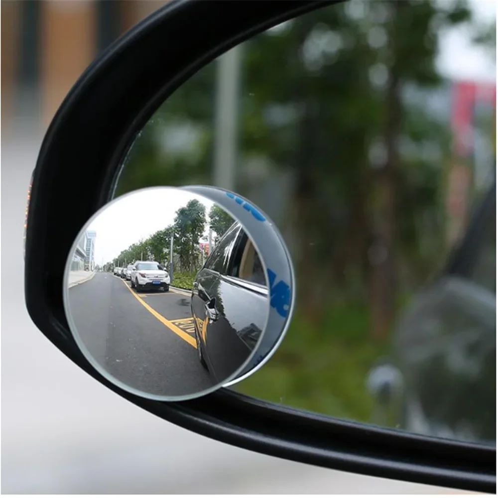 For Car Reverse Wide Angle Vehicle Parking Rimless Mirrors 360 Degree HD Blind Spot Mirror Adjustable Car Rearview Convex Mirror