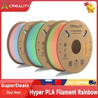 Creality Hyper PLA Filament Rainbow 1KG ±0.02mm Accuracy High Speed Filament Multicolor Color 1.75mm for 3D Printer Materials