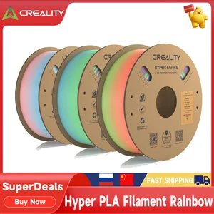 Creality Hyper PLA Filament Rainbow 1KG Accuracy 0.02 mm Akurasi Filamen Kecepatan Tinggi Multiwarna Warna 1.75 Mm untuk Bahan Printer 3D 10 filamen kreasi penjualan terbaik - №