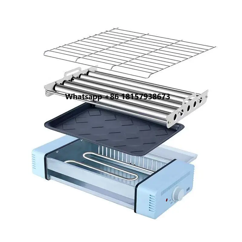 

XY Best Commercial Indoor Electric Barbecue Grill Machine 304 Stainless Steel Smokeless Oven Hotel & Restaurant Supplies