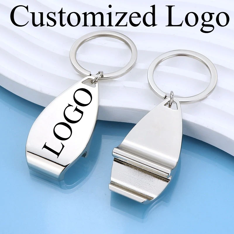 

1PC Trendy Customizable Bottle Opener Keychain with Cool Charm, Decorative Accessory for Keys,Bags & Backpacks Gift