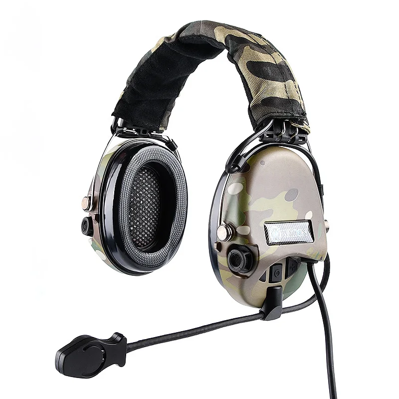 WADSN Tactical MSA Headset Sordin Headworn Noise Reduction Anti Manic Intercom Headset For Hunting Wargame Operational Training