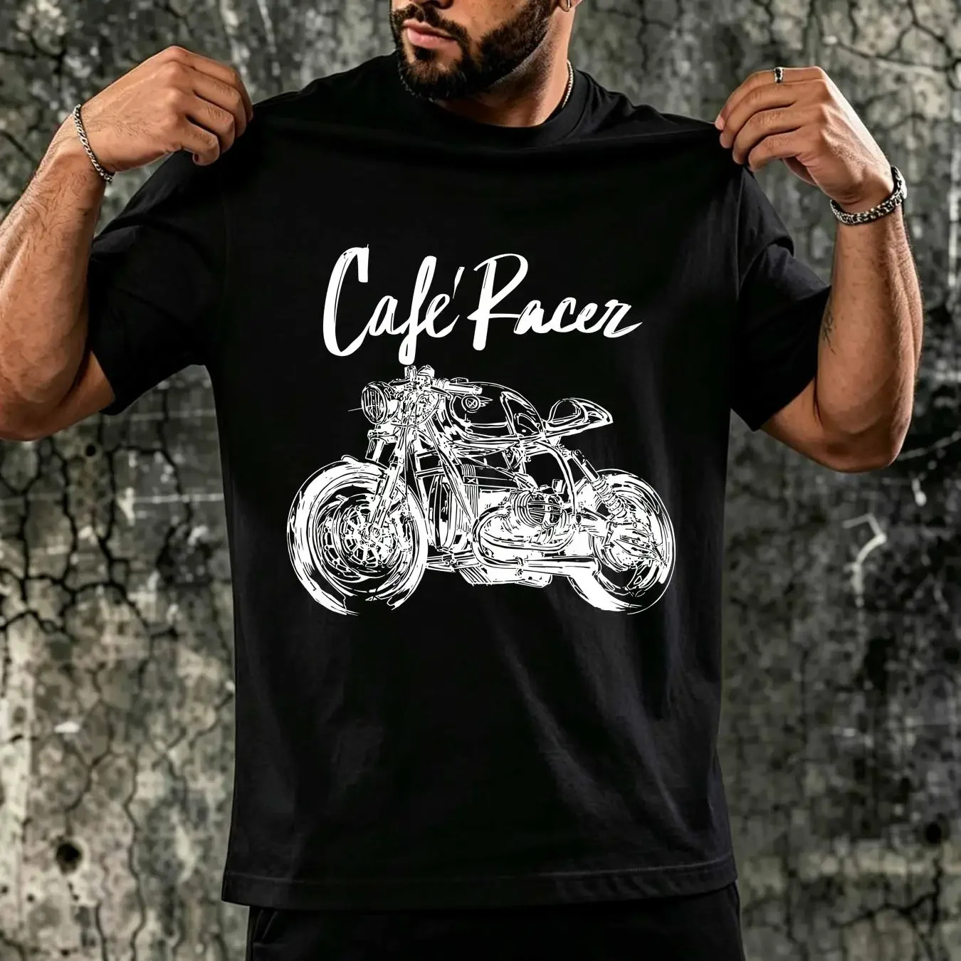 washed T Shirt Boxer airhead Cafe Racer rt1200 r80 motorcycle black OZ9169 long sleeves vintage Washed streetwear Breathable