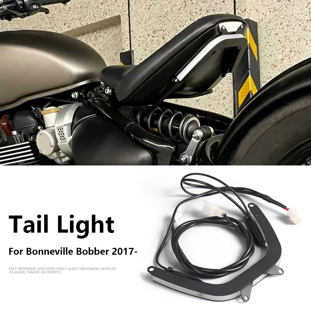 

New Motorcycle Accessories Flowing lights LED Tail Light Brake Turn Signal For Bonneville Bobber Black 2018-2020 Bobber 2017-