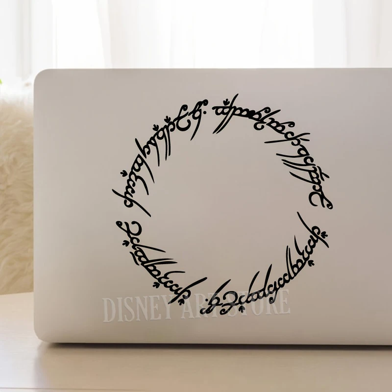 Magic Movie Elf Circle Stickers, Inspired by Fantasy Literature Vinyl Art Decals, Removable Laptop Stickers, Car Decor view 4