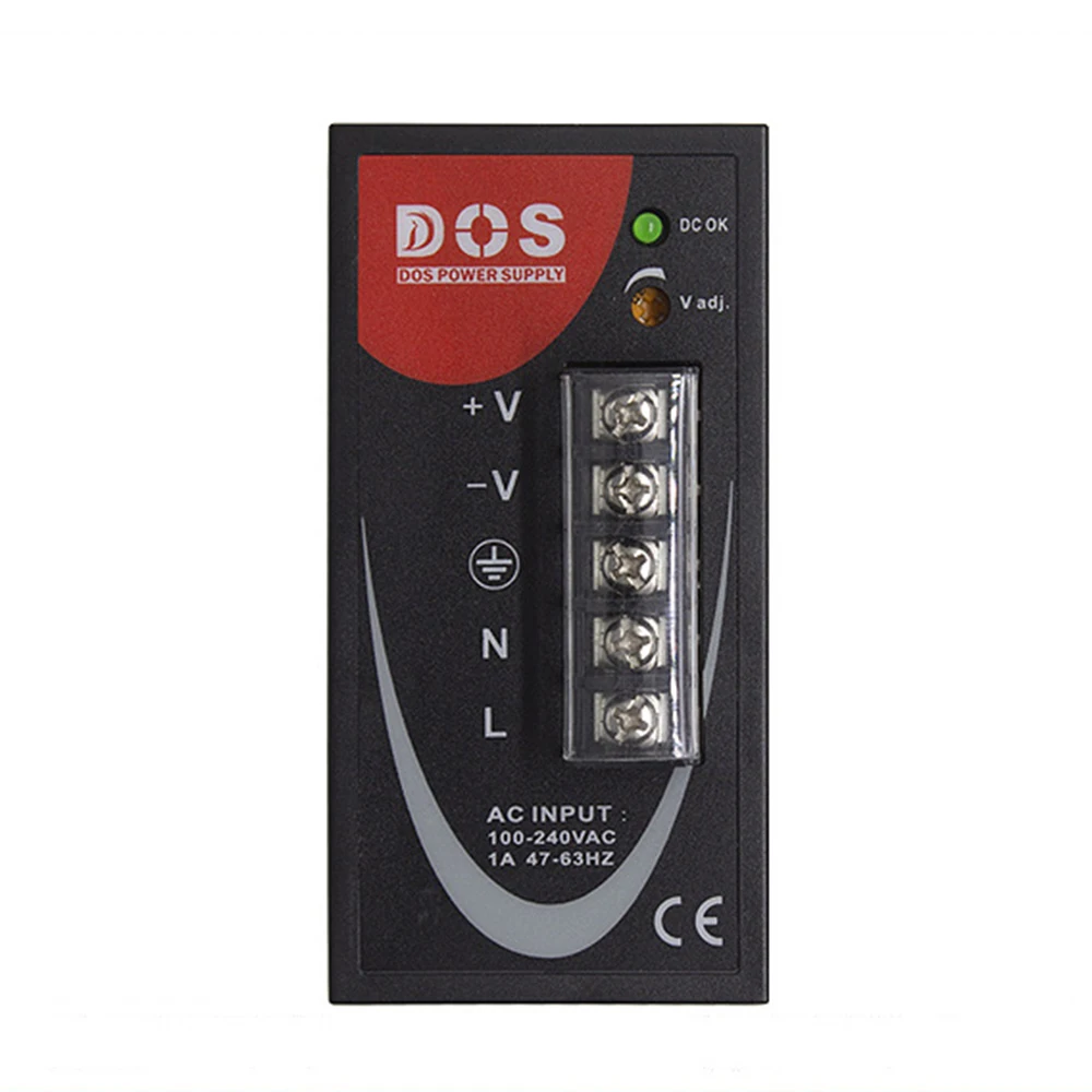 

DOS EDR-50-24P EDR-100-24 Guide rail type switching power supply 24V 2.1A 4.2A